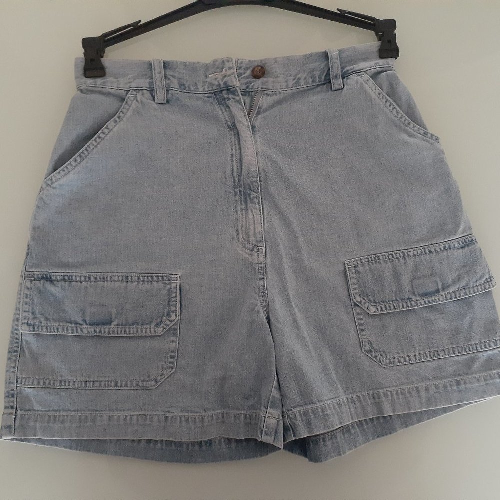 Marsh Landing Jeans 100% cotton Vintage Cargo Denim Shorts with 6 pockets size 6